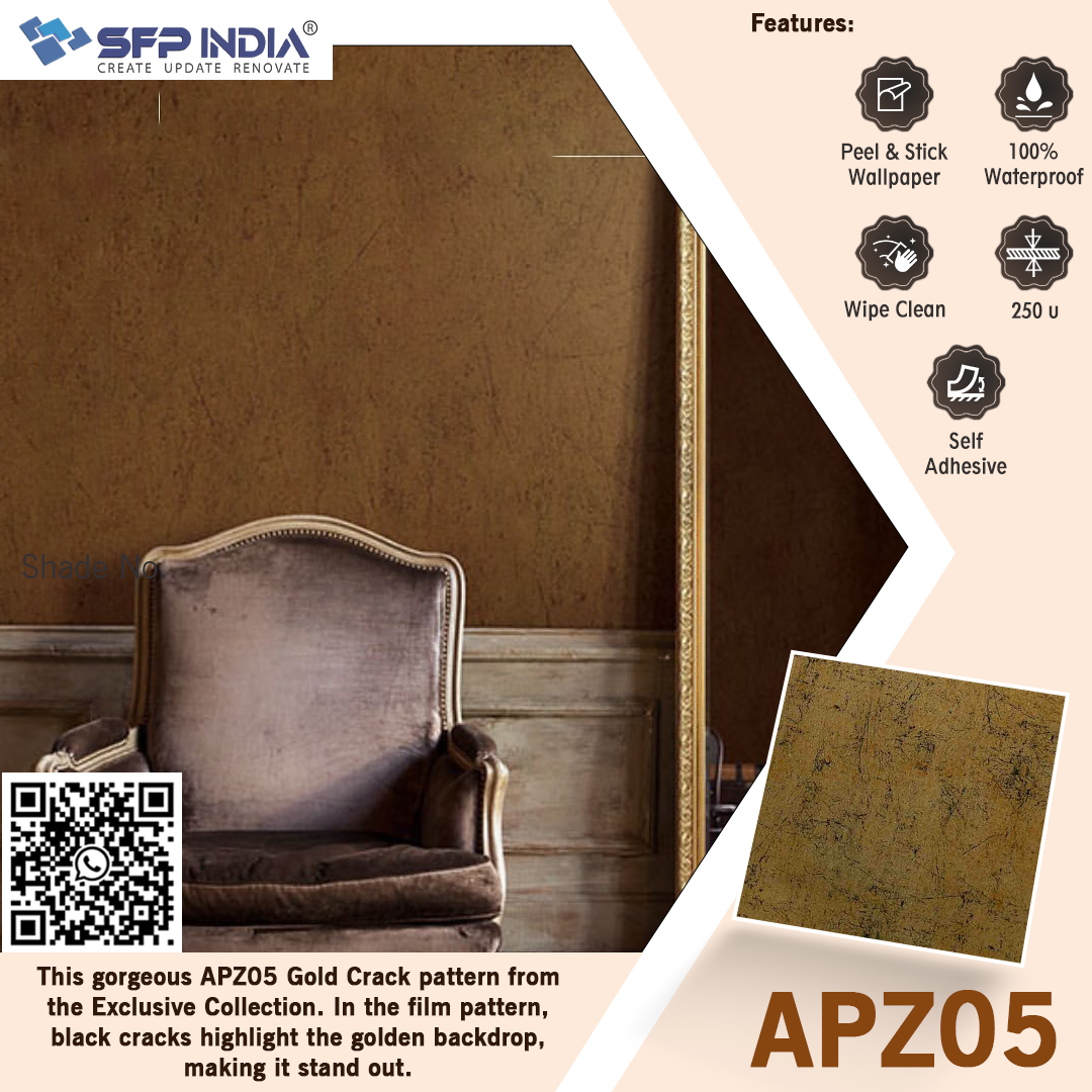 APZ05 Gold Crack Interior Film Supplier SFP India