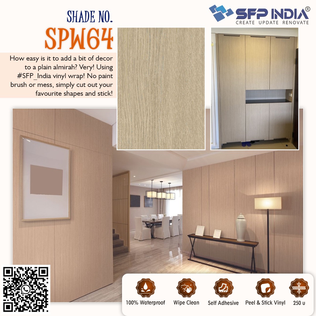 SPW64 Oak Wood Collection Interior Film By SFP India