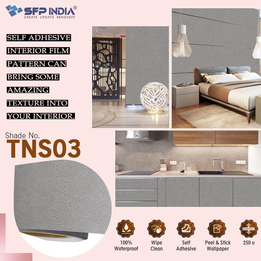 TNS03 Gray Leather Interior Film supplier SFP India